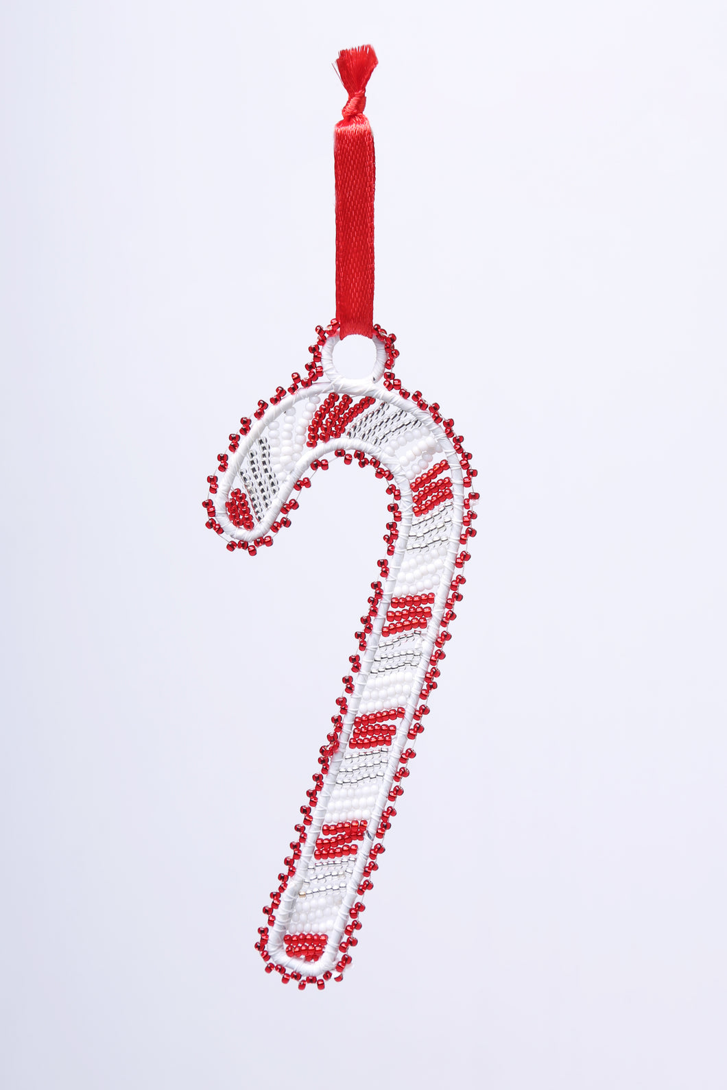 beaded candy cane